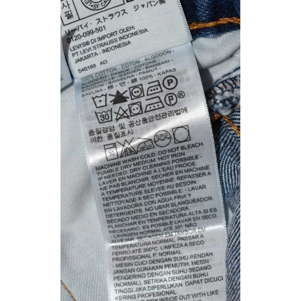 Levis 550 Mens 38x30 Relaxed Fit Blue Jeans 100% Cotton Medium Wash‎ 5-Pocket